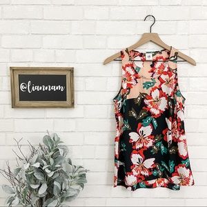 CABI Hibiscus Floral Sleeveless Top Style 5542